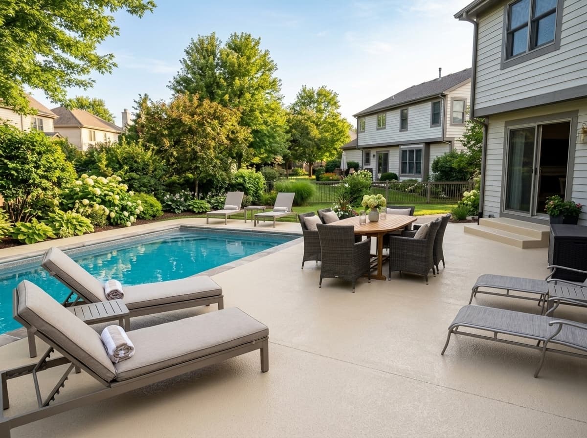 Pool deck coating — Westlake, OH