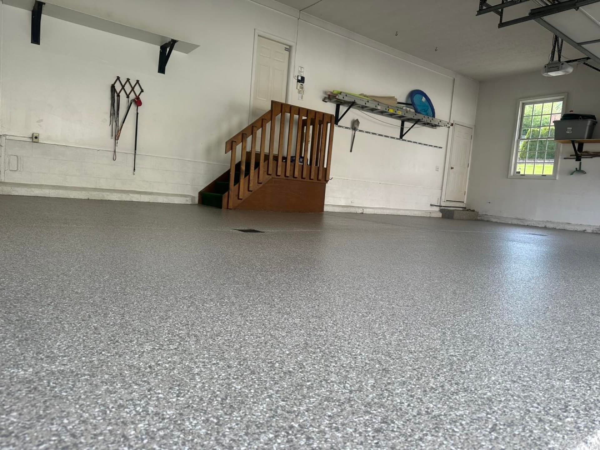 After: Diamond polyurea flake coating — Greater Cleveland OH