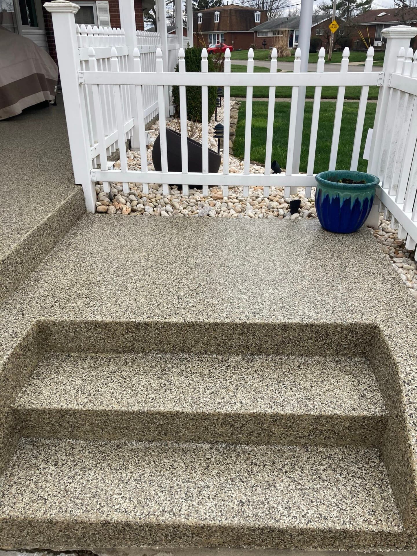 Outdoor patio & entryway coating — Beachwood, OH